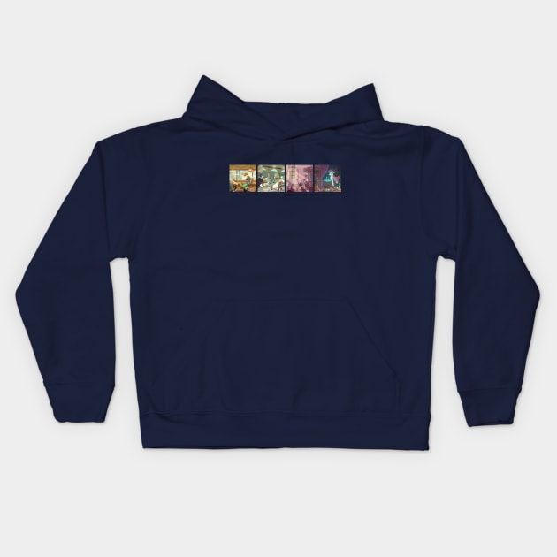 A day at magic school Kids Hoodie by limesicle
